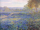 Famous Fields Paintings - onderdonk Fields of Bluebonnets